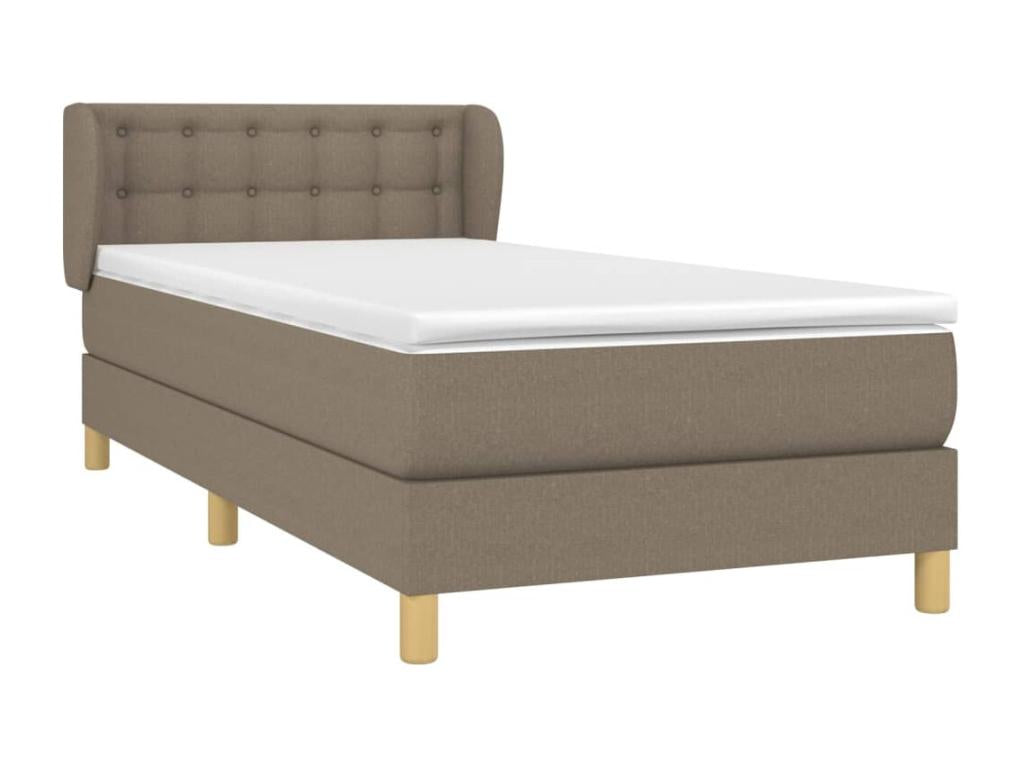 Sommier à Vertchez de lit avec matelas Vertchez 80x200 Tissu