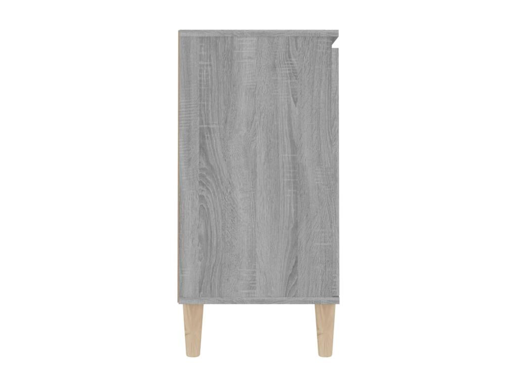 Buffet Vertchez gris 103,5x35x70 cm Bois d'ingénierie
