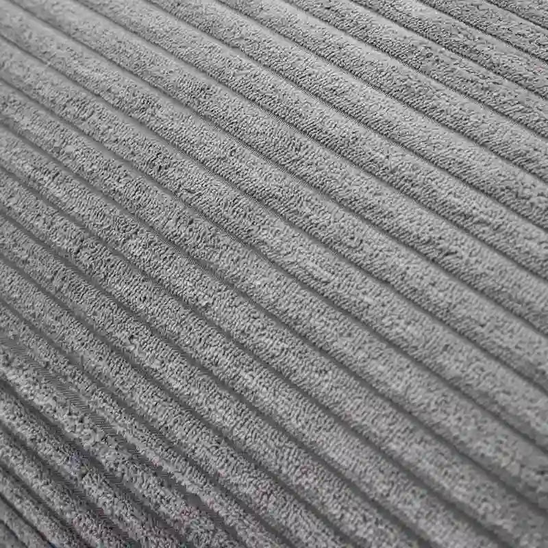 Canapé d'angle en velours côtelé 134 avec canapé d'angle en forme de nuage et chargement USB et méridienne 50 (capacité de 150 kg)