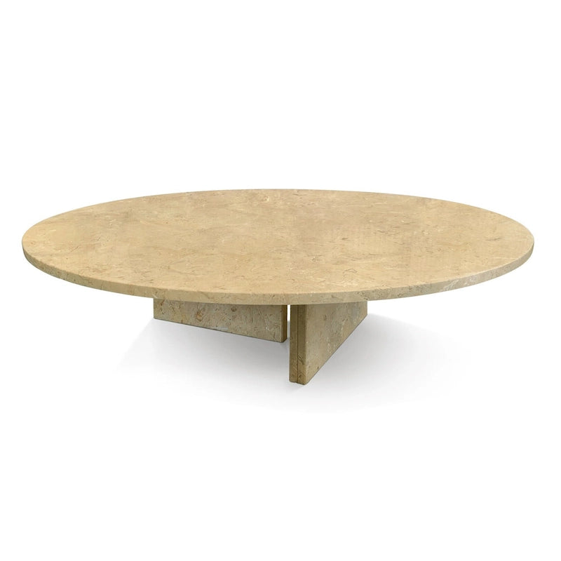 Table basse en marbre naturel de 35,4 cm