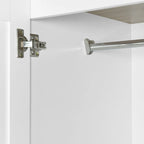 Armoire-penderie à quatre portes et deux tiroirs - 60,6 cm (L) x 20,8 cm (l) x 68,5 cm (H)