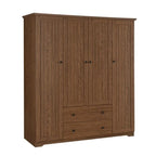 Armoire-penderie à quatre portes et deux tiroirs - 60,6 cm (L) x 20,8 cm (l) x 68,5 cm (H)