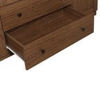 Armoire-penderie à quatre portes et deux tiroirs - 60,6 cm (L) x 20,8 cm (l) x 68,5 cm (H)