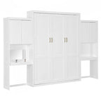 Versatile Queen Size Murphy Bed with Integrated Storage and Functionality