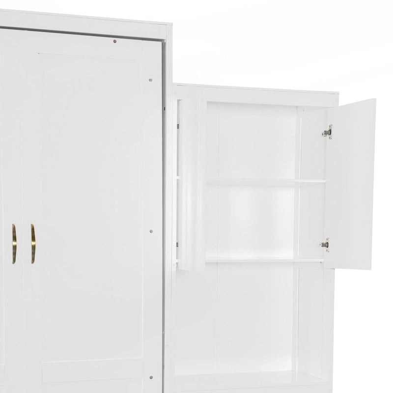 Lit escamotable Queen Size polyvalent avec rangement et fonctionnalités intégrés