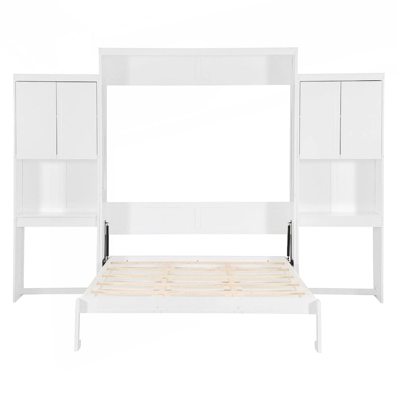 Lit escamotable Queen Size polyvalent avec rangement et fonctionnalités intégrés