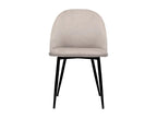 Chaises design en tissu velours Vertchez et métal noir lot de 2 Vertchez