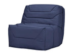 Fauteuil BZ 1 place 90x190 tissu matelas 9cm Vertchez-Couleur Noir