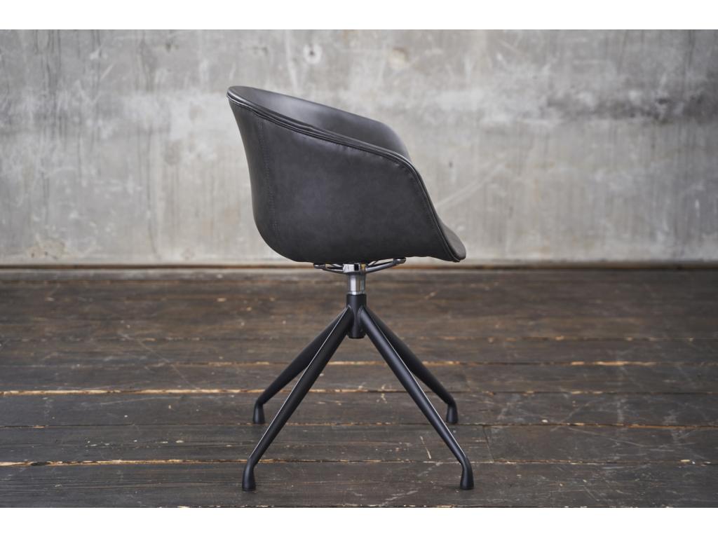 Fauteuil - Gris similicuir - Vertchez