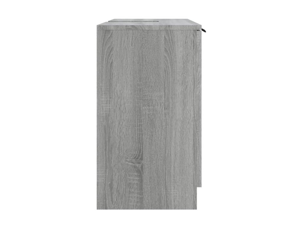 Armoire de bain Vertchez gris 64.5x33.5x59 Bois d'ingénierie