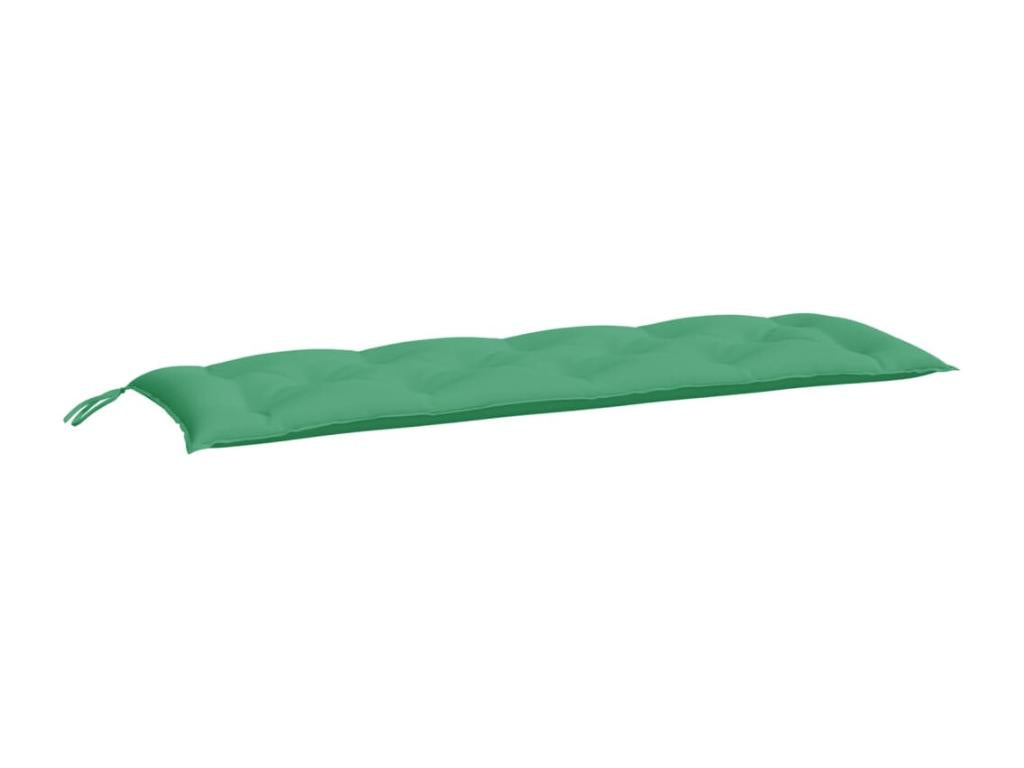 Coussins de banc de jardin 2 pièces vert 150x50x7 cm tissu Vertchez