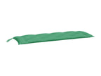 Coussins de banc de jardin 2 pièces vert 150x50x7 cm tissu Vertchez