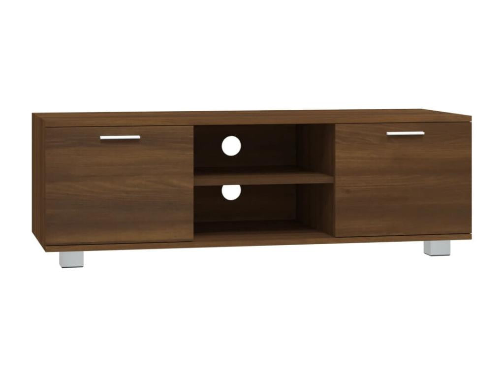 Meuble TV Chêne marron 120x40,5x35 cm Bois d'ingénierie