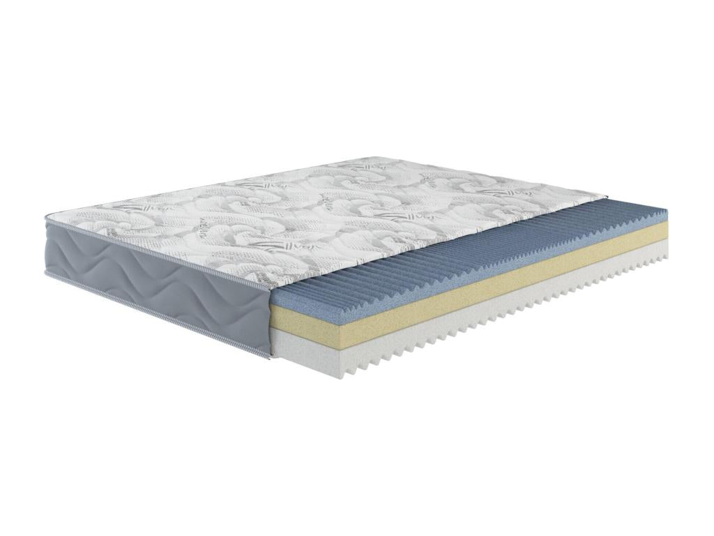Matelas simple Vertchez Matelas Trioform Vertchez Foam Matelas ergonomique Matelas anti-acariens et hypoallergénique Fabriqué en Italie 80x190xh25 cm