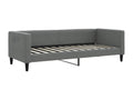 Lit de repos sans matelas gris foncé 80x200 cm tissu