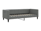 Lit de repos sans matelas gris foncé 80x200 cm tissu