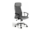 Fauteuil de bureau réglable tissu et pieds en acier gris Vertchez