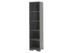 étagère Bibliothèque 5 Niveaux Vertchez 195cm Gris Anthracite