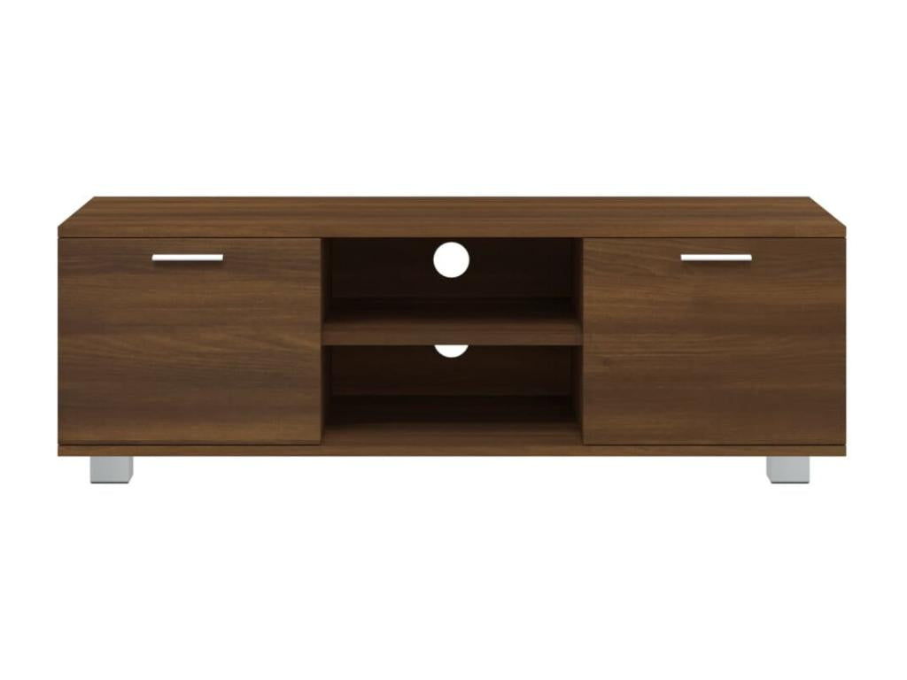 Meuble TV Chêne marron 120x40,5x35 cm Bois d'ingénierie