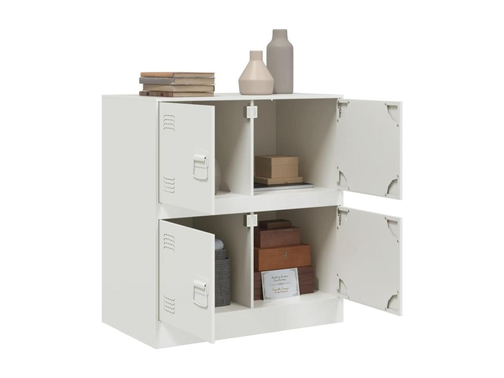 Buffet blanc 67x39x73 cm acier