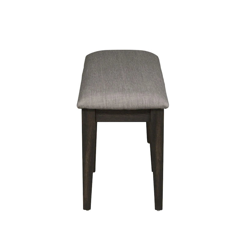 Banc en châtaignier foncé à double pont