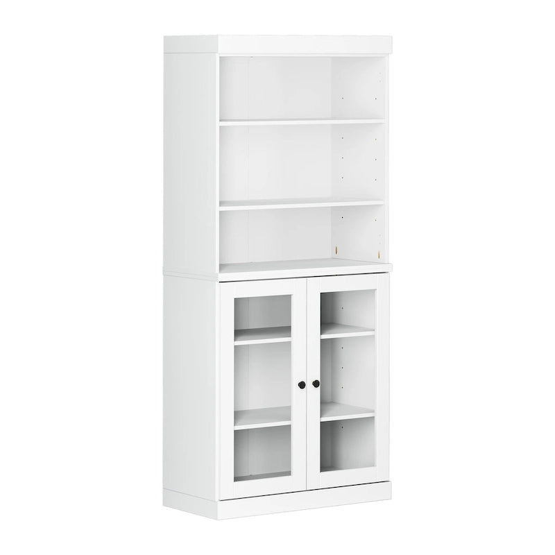 Armoire de cuisine 32 pouces (81 cm) en bois massif avec 2 portes, 100 % bois massif, par Palace Imports