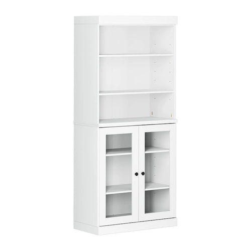 Armoire de cuisine 32 pouces (81 cm) en bois massif avec 2 portes, 100 % bois massif, par Palace Imports
