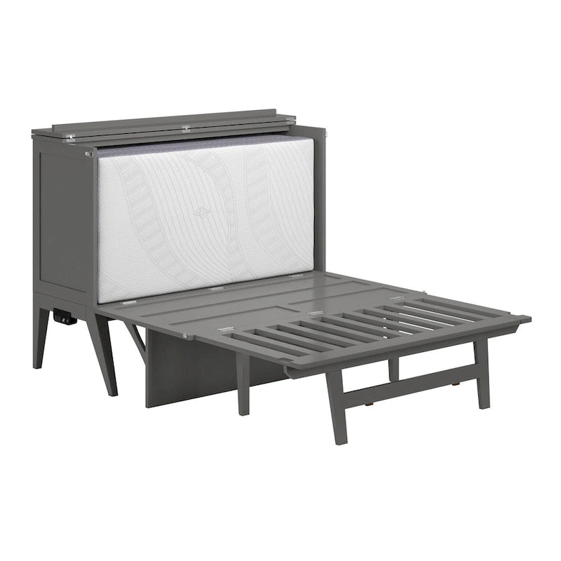 Bureau-lit escamotable Northampton gris