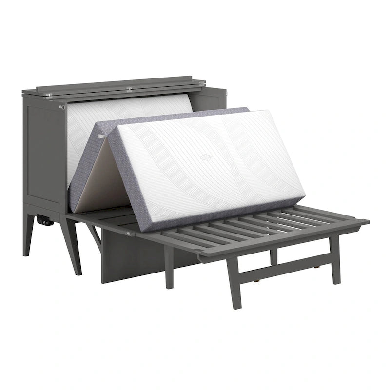 Bureau-lit escamotable Northampton gris