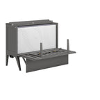 Bureau-lit escamotable Northampton gris