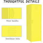 Armoire métallique casier pour enfant avec tringle et étagères