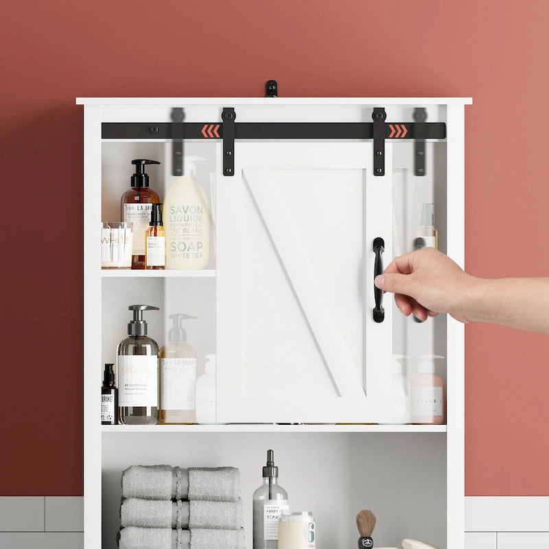Armoire de rangement Pellabant à placer au-dessus des toilettes, gain de place pour salle de bain - 66,54 cm (H) x 27,17 cm (L) x 9,06 cm (P)