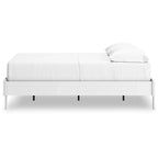 Lit plateforme blanc double Signature Design by Ashley Hallityn