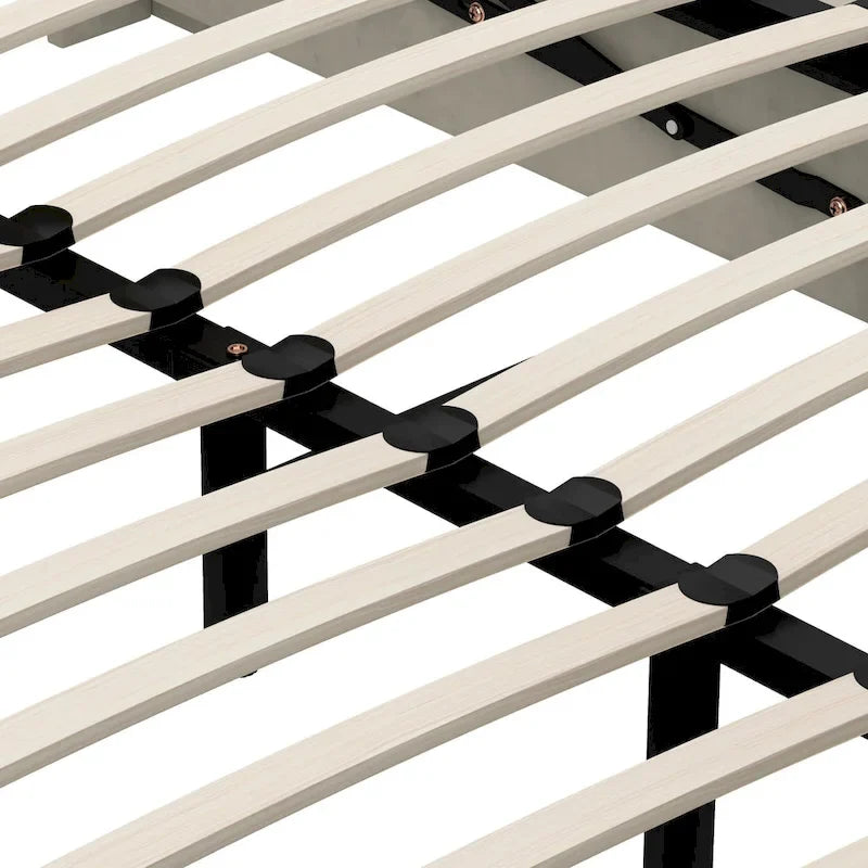 Lit coffre Moasis Queen avec tête de lit relevable, hauteur 131 cm