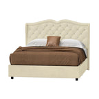 Lit coffre Moasis Queen avec tête de lit relevable, hauteur 131 cm