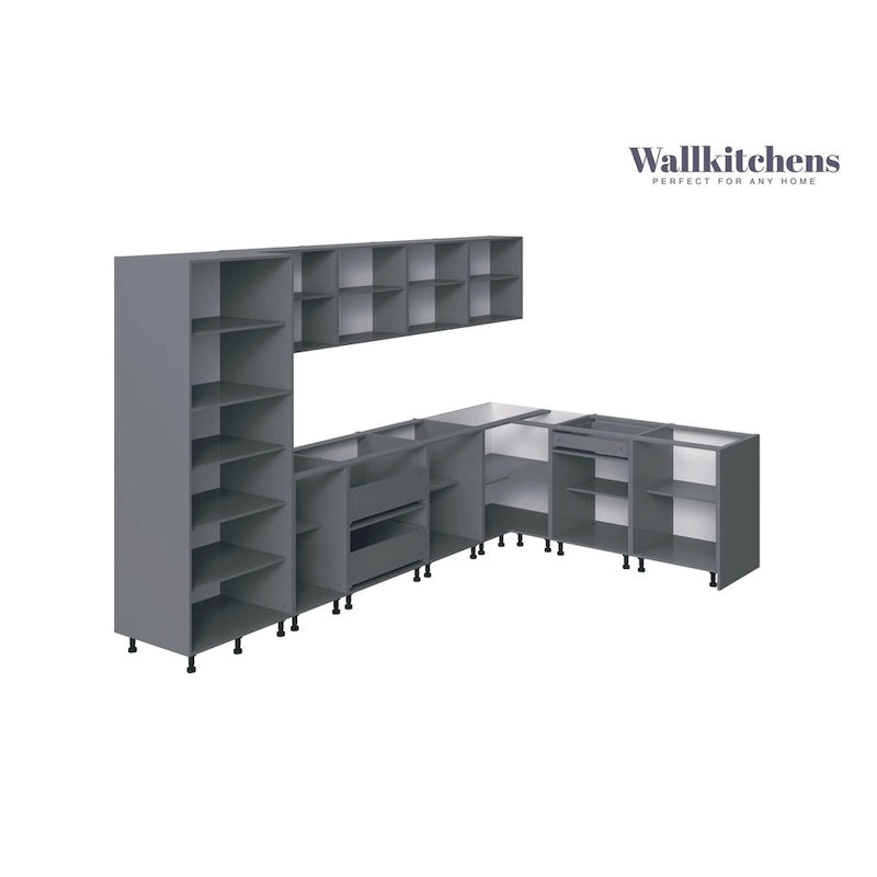 Collection Prestige Cuisine, base blanche mate, largeur 11 pi (138 x 85 po)