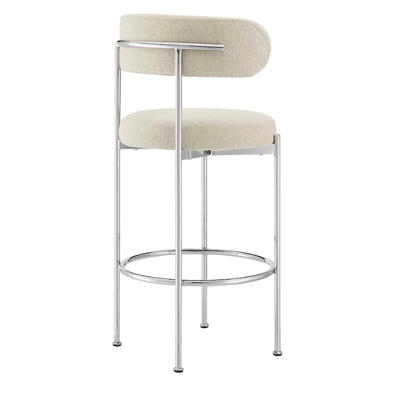 Tabourets de bar en tissu Albie - Lot de 2