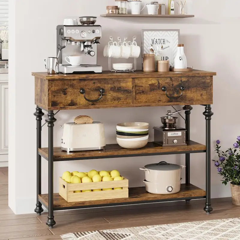 Console avec tiroirs