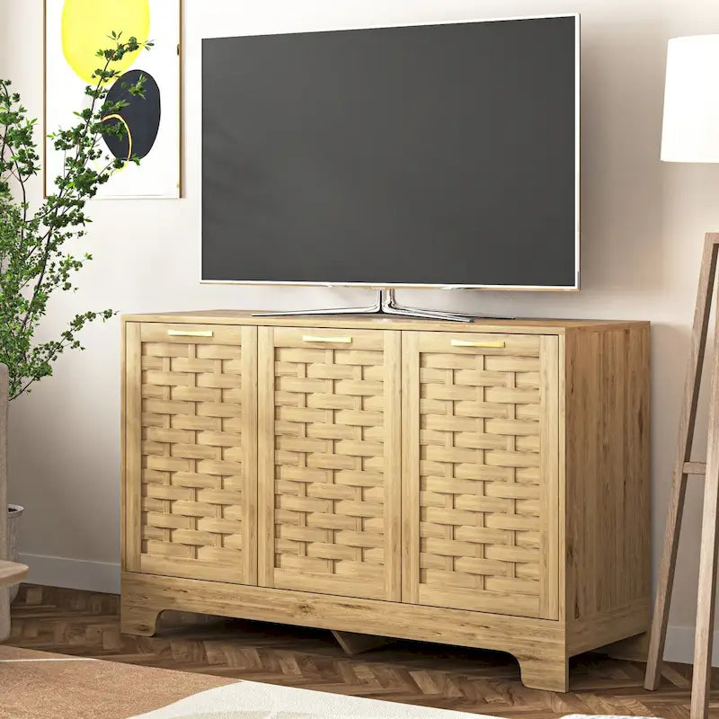 Buffet en bois avec étagère réglable