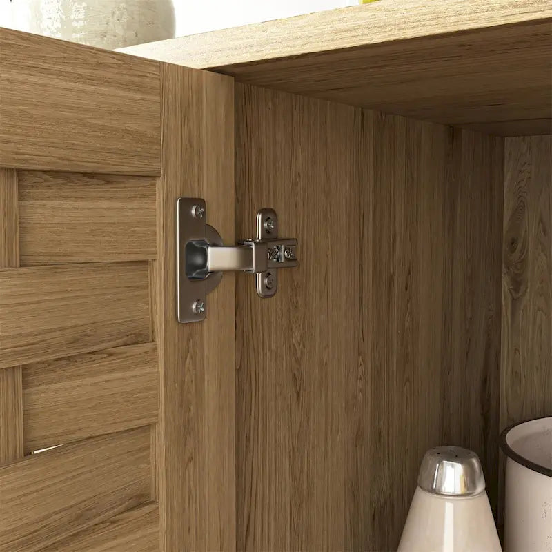 Buffet en bois avec étagère réglable