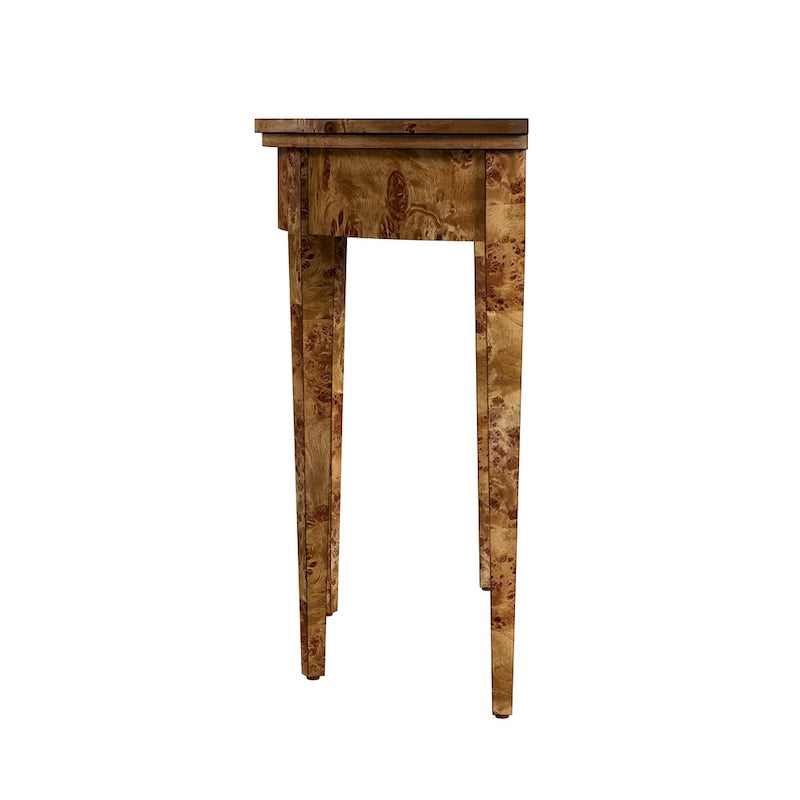 Table console Hampton Demilune Burl 36