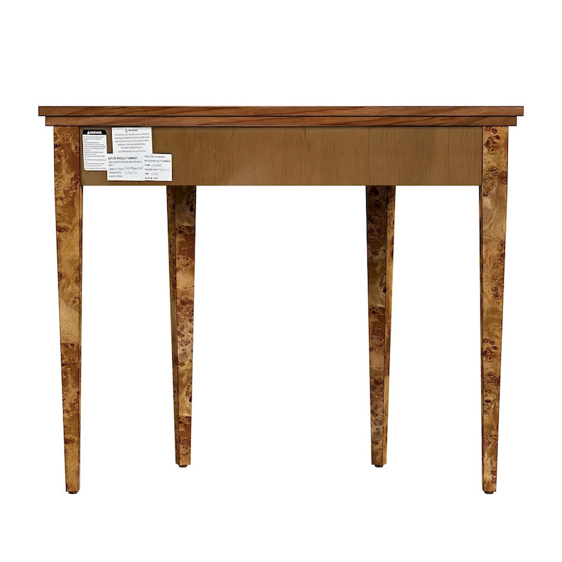 Table console Hampton Demilune Burl 36