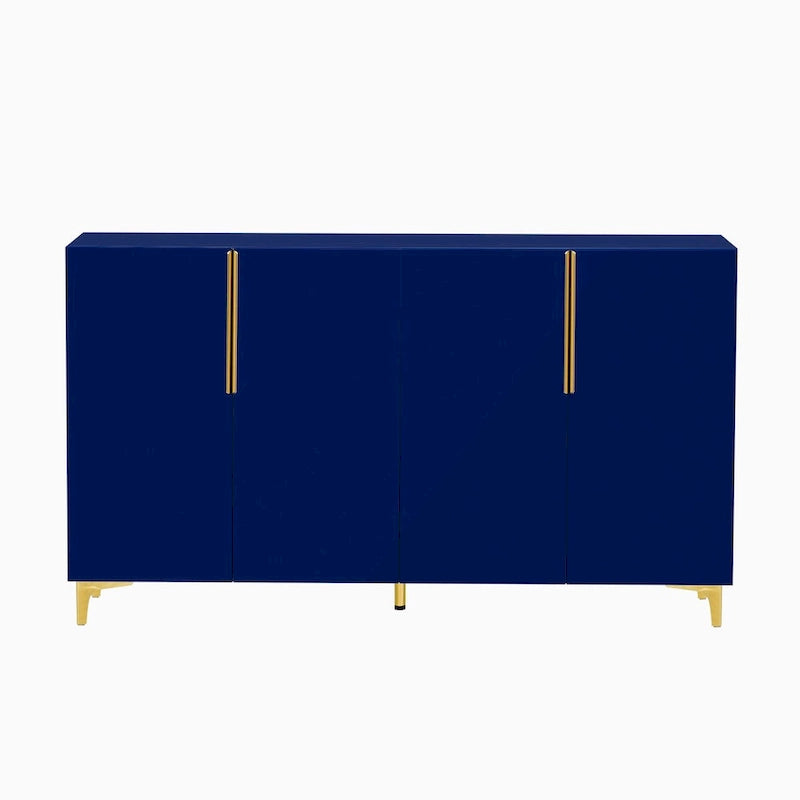 Armoire de rangement moderne, brillante et luxueuse avec étagères réglables