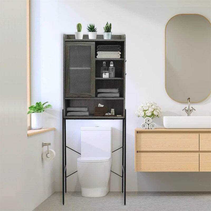Armoire de rangement à installer au-dessus des toilettes - 11,6 cm (P) x 24,6 cm (L) x 67 cm (H)