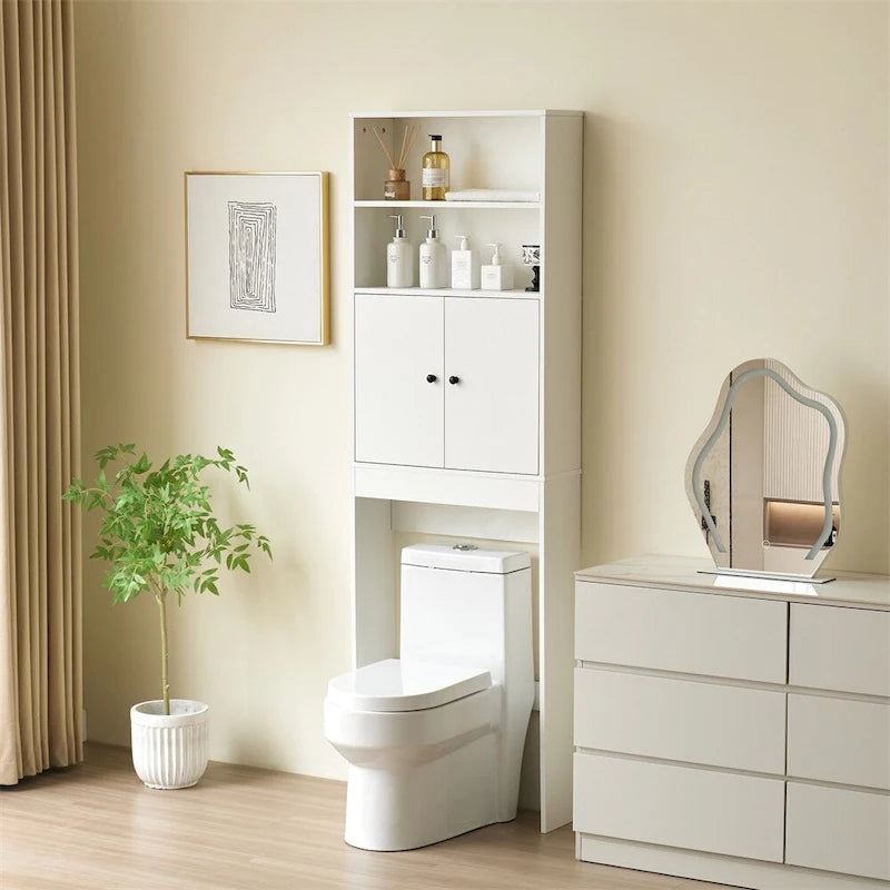 Meuble de rangement au-dessus des toilettes, meuble de rangement de style campagnard au-dessus des toilettes
