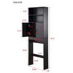 Meuble de rangement au-dessus des toilettes, meuble de rangement de style campagnard au-dessus des toilettes
