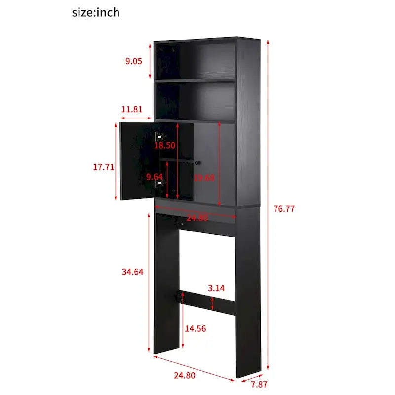 Meuble de rangement au-dessus des toilettes, meuble de rangement de style campagnard au-dessus des toilettes