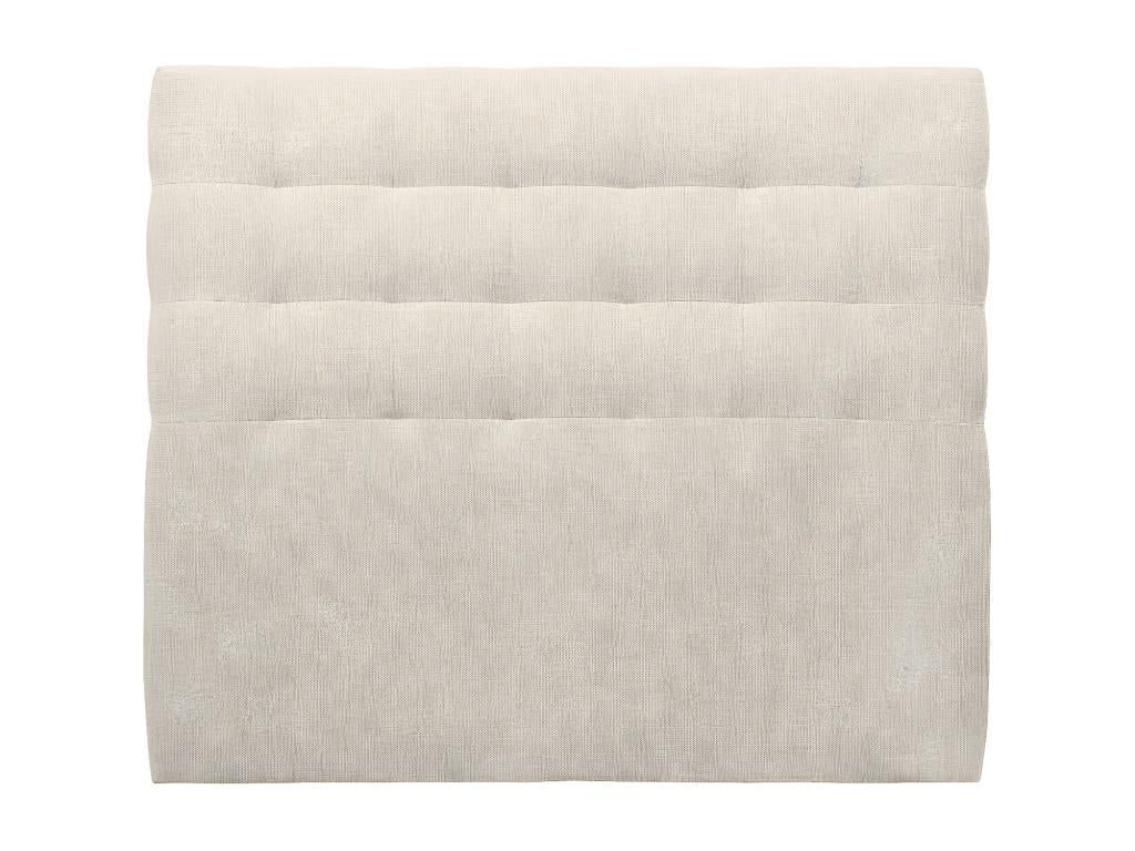 Tete de lit Capitonnée Tissu Beige clair L 160 cm - Ep 10 cm rembourré