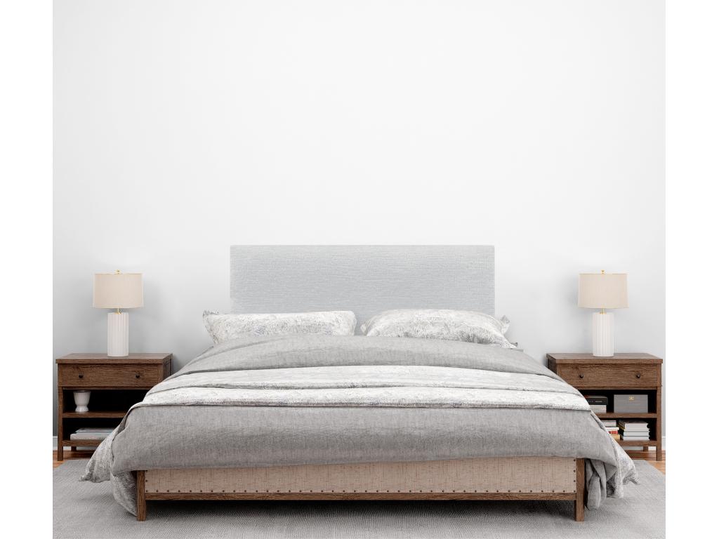 Vertchez Tête de Lit en laine naturelle 80x50cm pour Lit 80/90 - Blanc