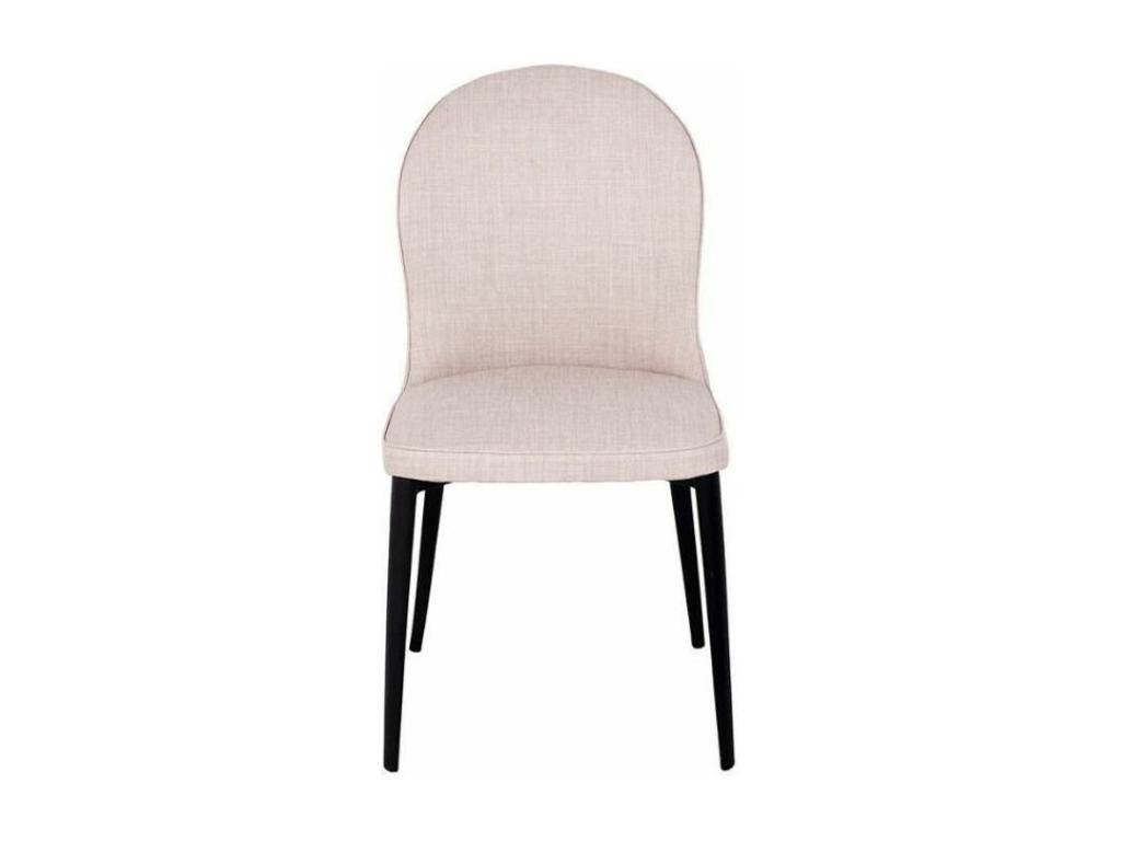 Chaise tissu et pieds acier noir Vertchez - Lot de 2-Couleur Vertchez 51